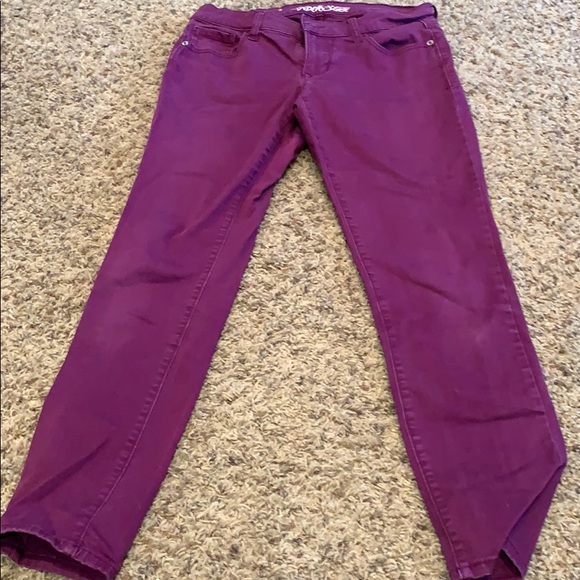 old navy purple jeans